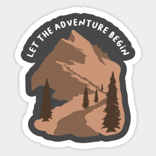 Let The Adventure Begin Sticker